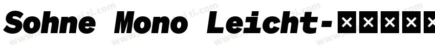 Sohne Mono Leicht字体转换